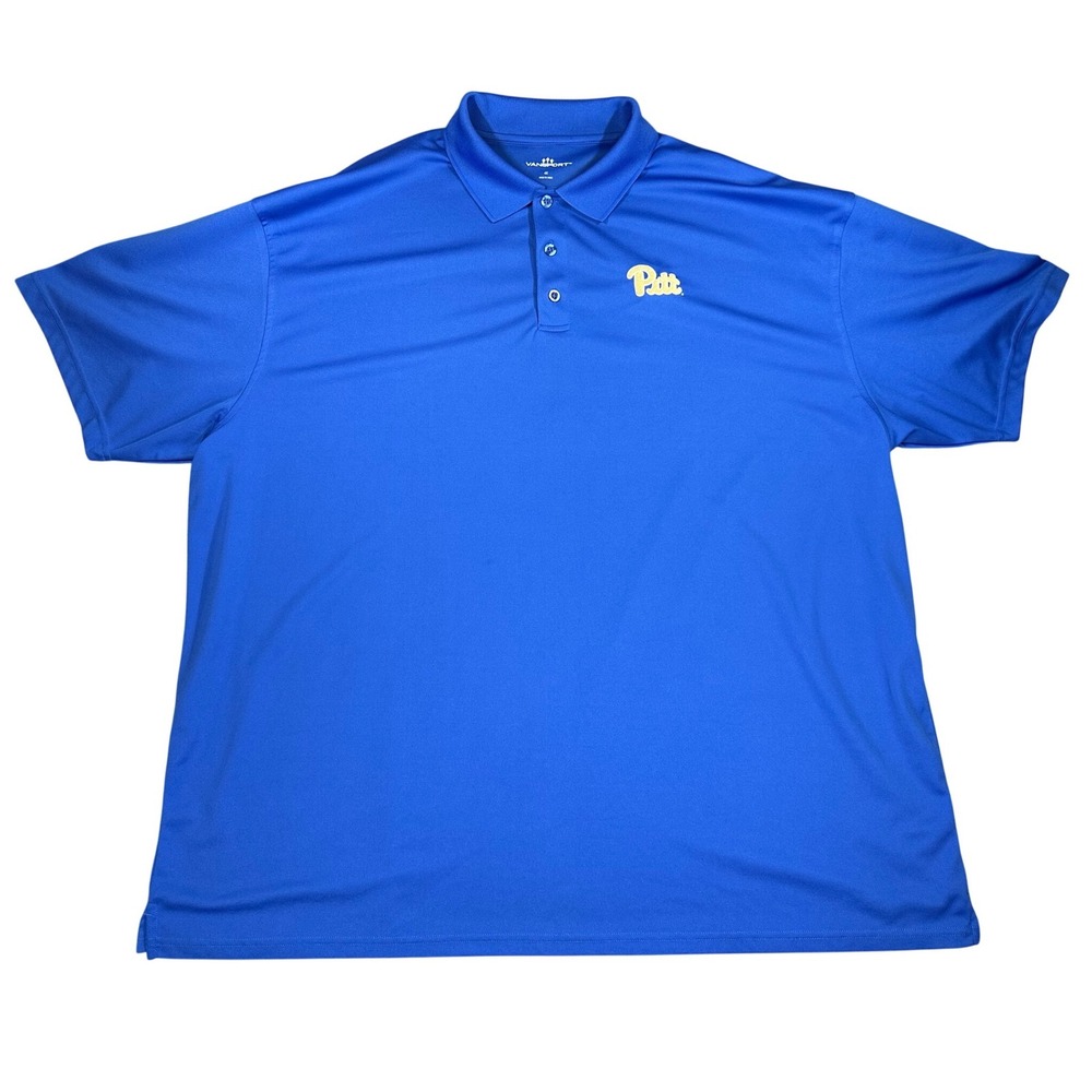 Vansport‎ Pitt Panthers Mens 4X Polo Shirt Blue Short Sleeve University Pitt